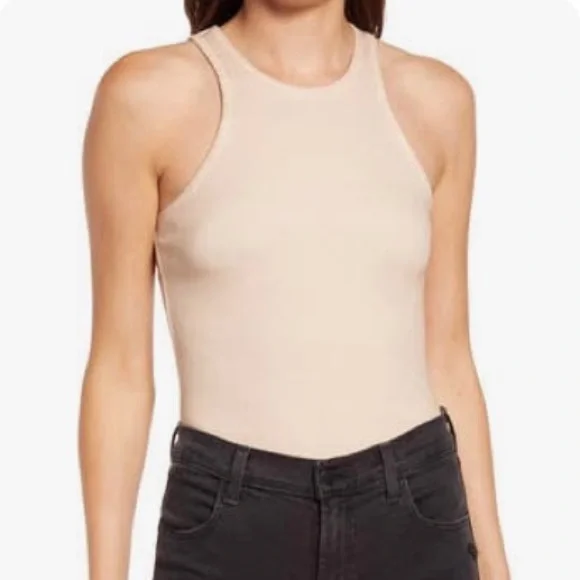 All Saints Beige Sleeveless Bodysuit - Picture 3 of 6